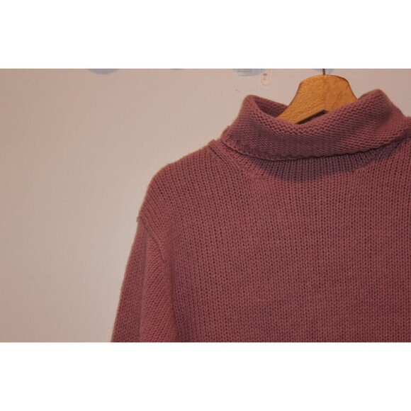 Loft Marino Wool Acrylic Womens Pink Turtleneck Sweater Large - Picture 3 of 8